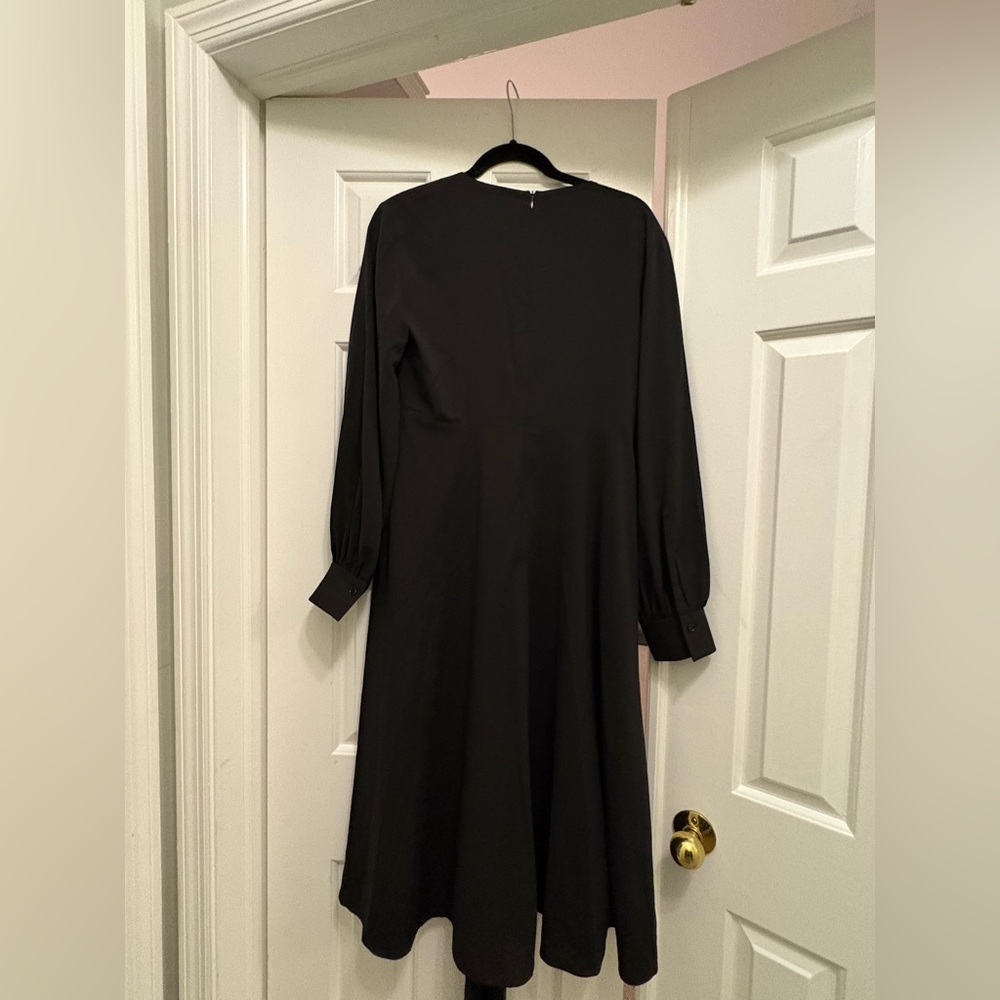 NWT BOSS Black Long Sleeve Dress - Picture 4 of 7